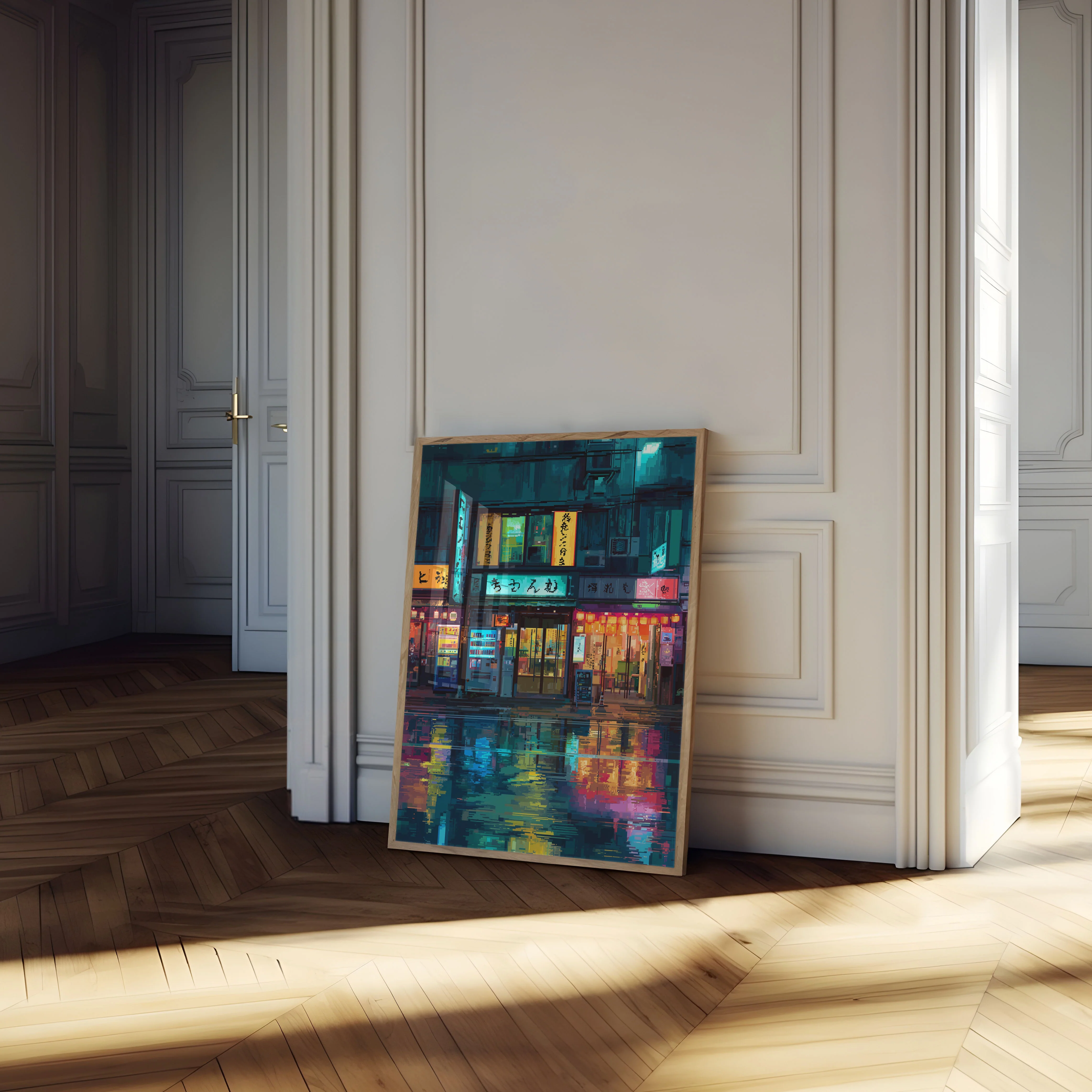 Tokyo Neon Night Cyberpunk Poster - Image 4