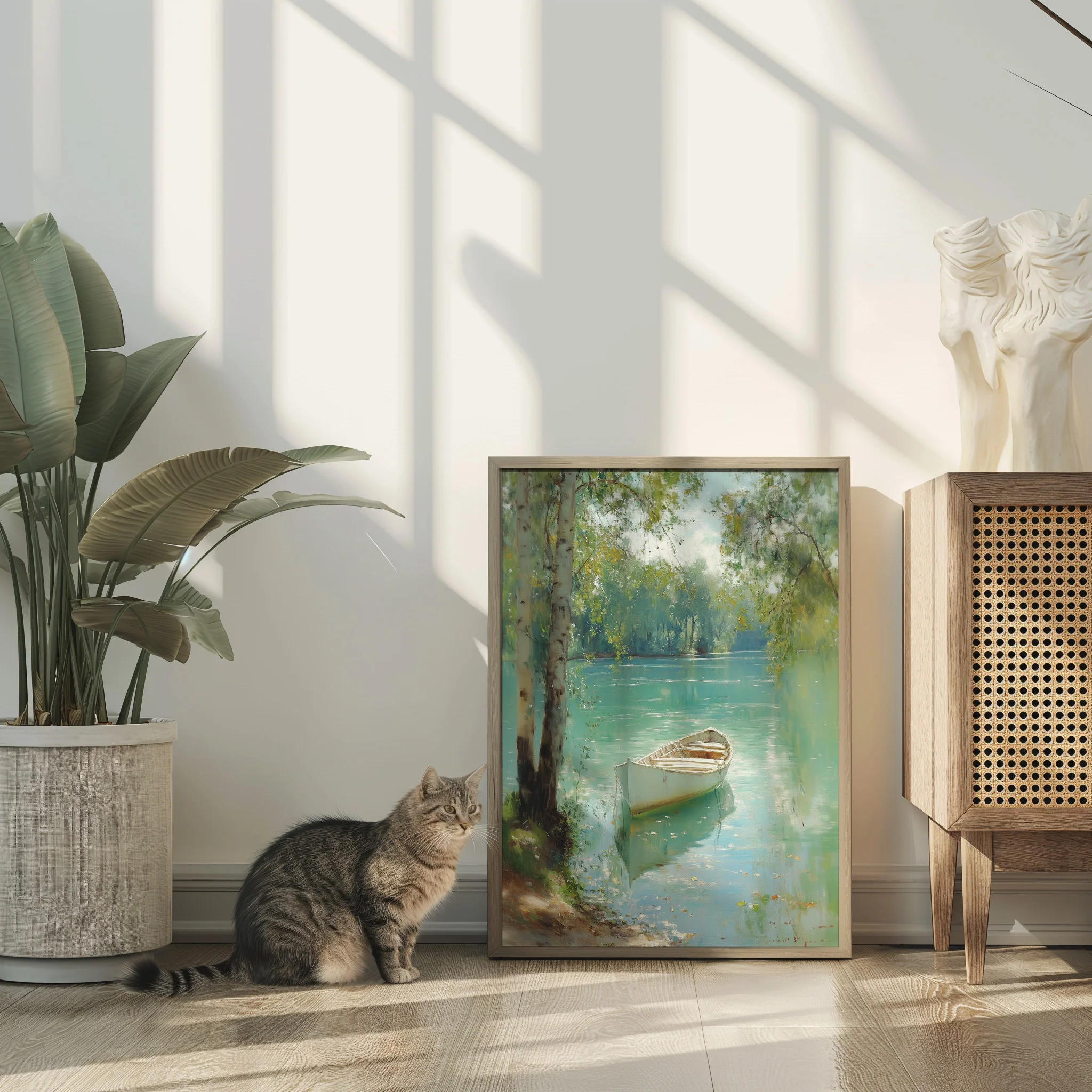 Tranquil Waters, Silent Boat - Image 4