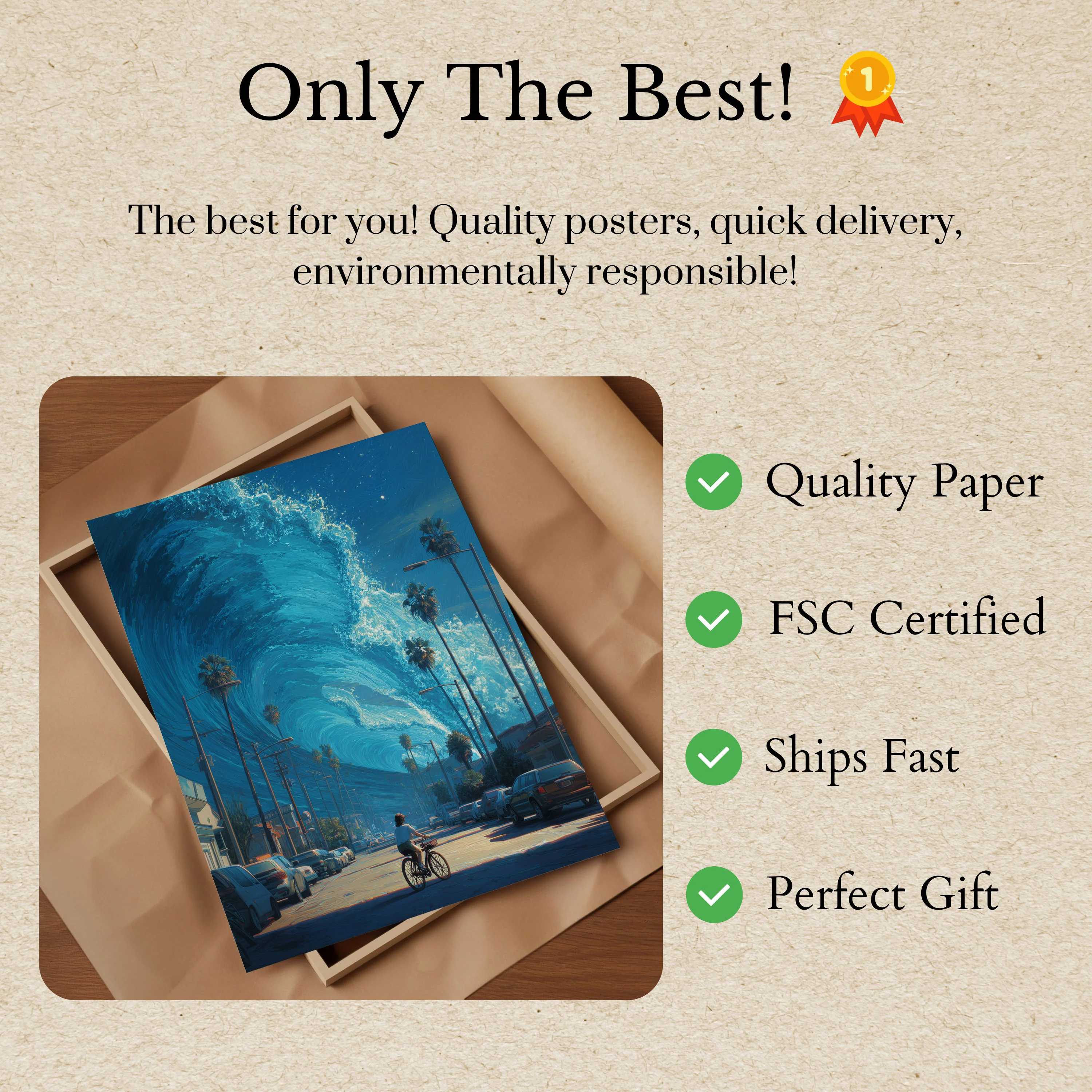 Tsunami Street Apocalypse Poster - Image 3