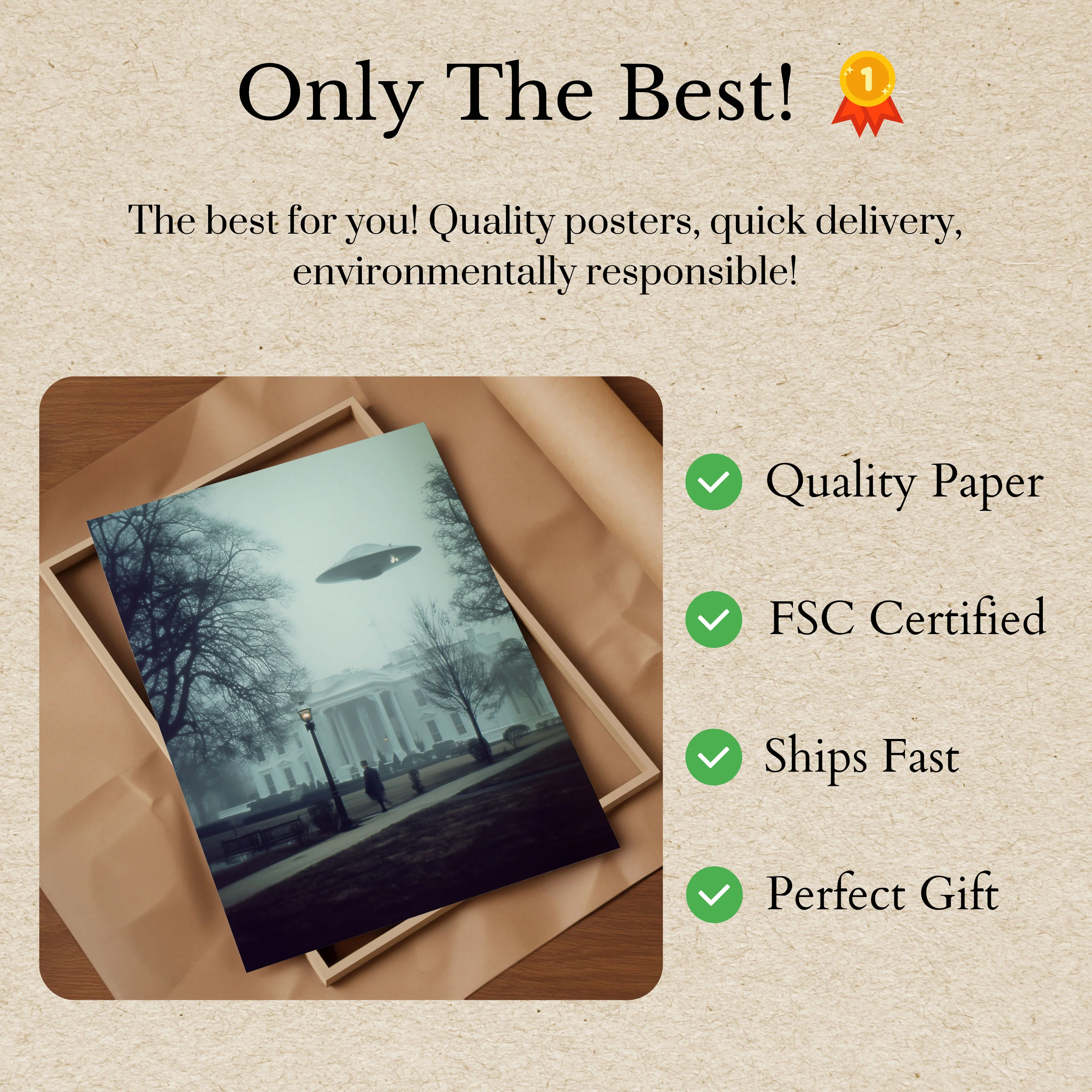 UFO White House Encounter Poster - Image 3