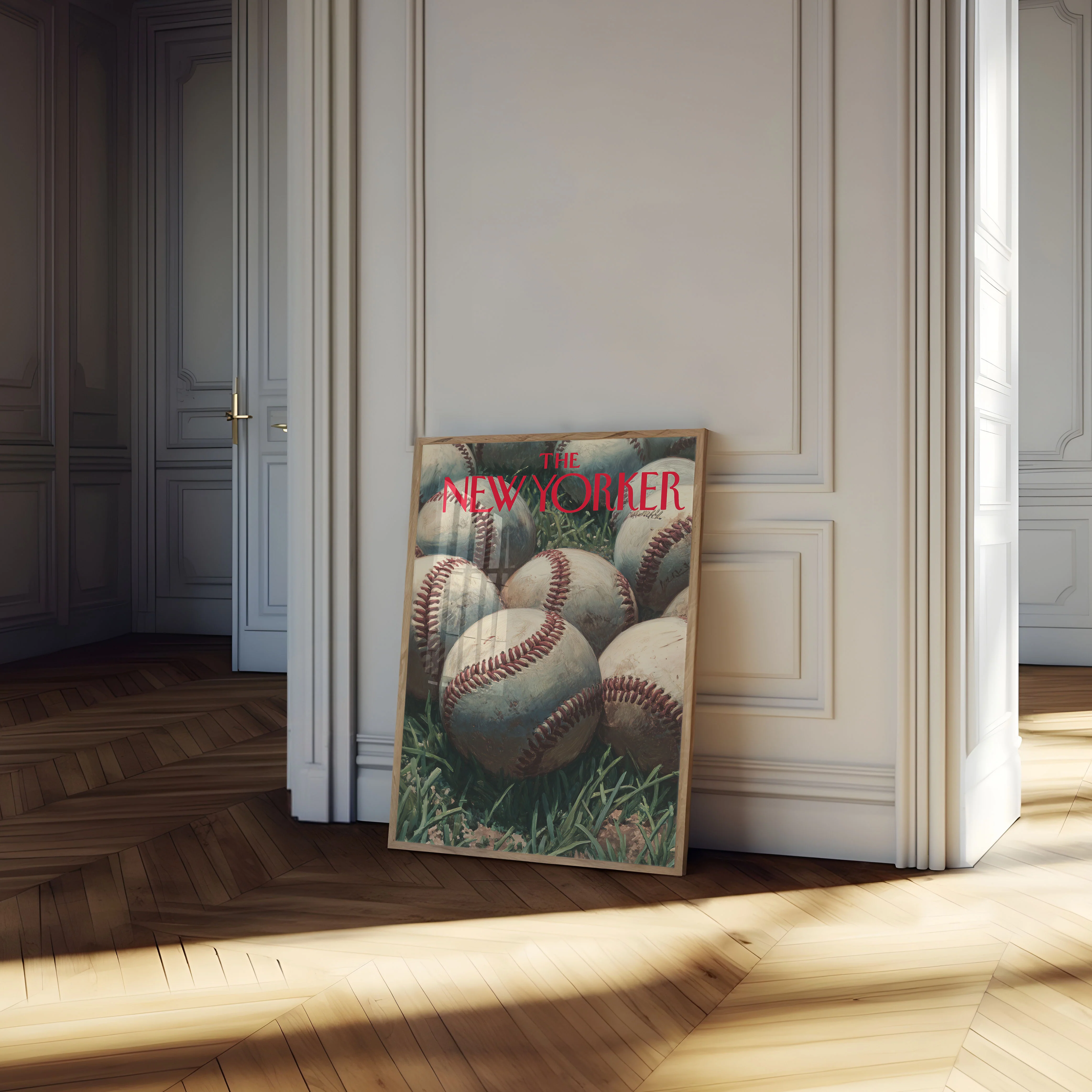 Vintage Baseball New Yorker Poster - Image 4