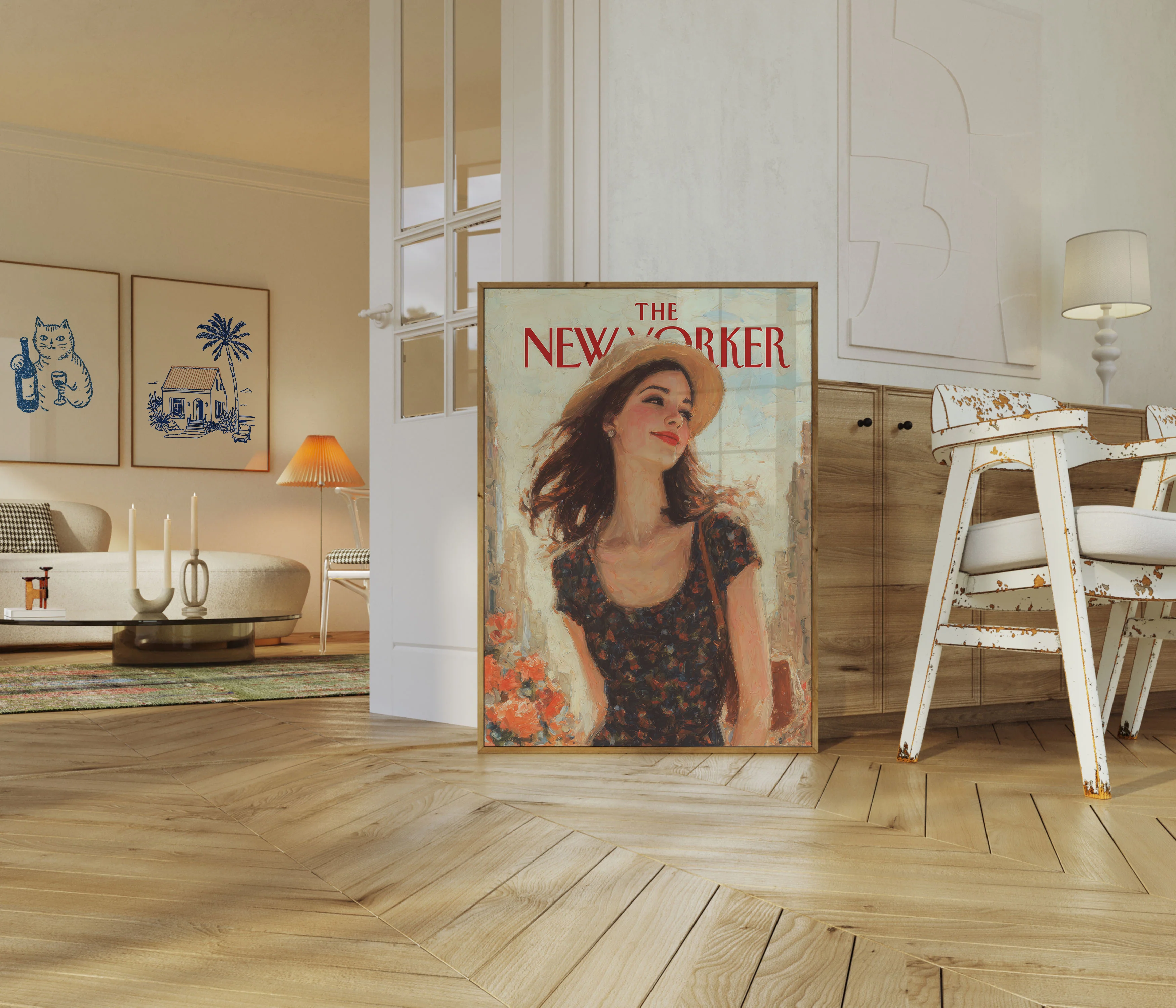 Vintage New Yorker Summer Poster - Image 5