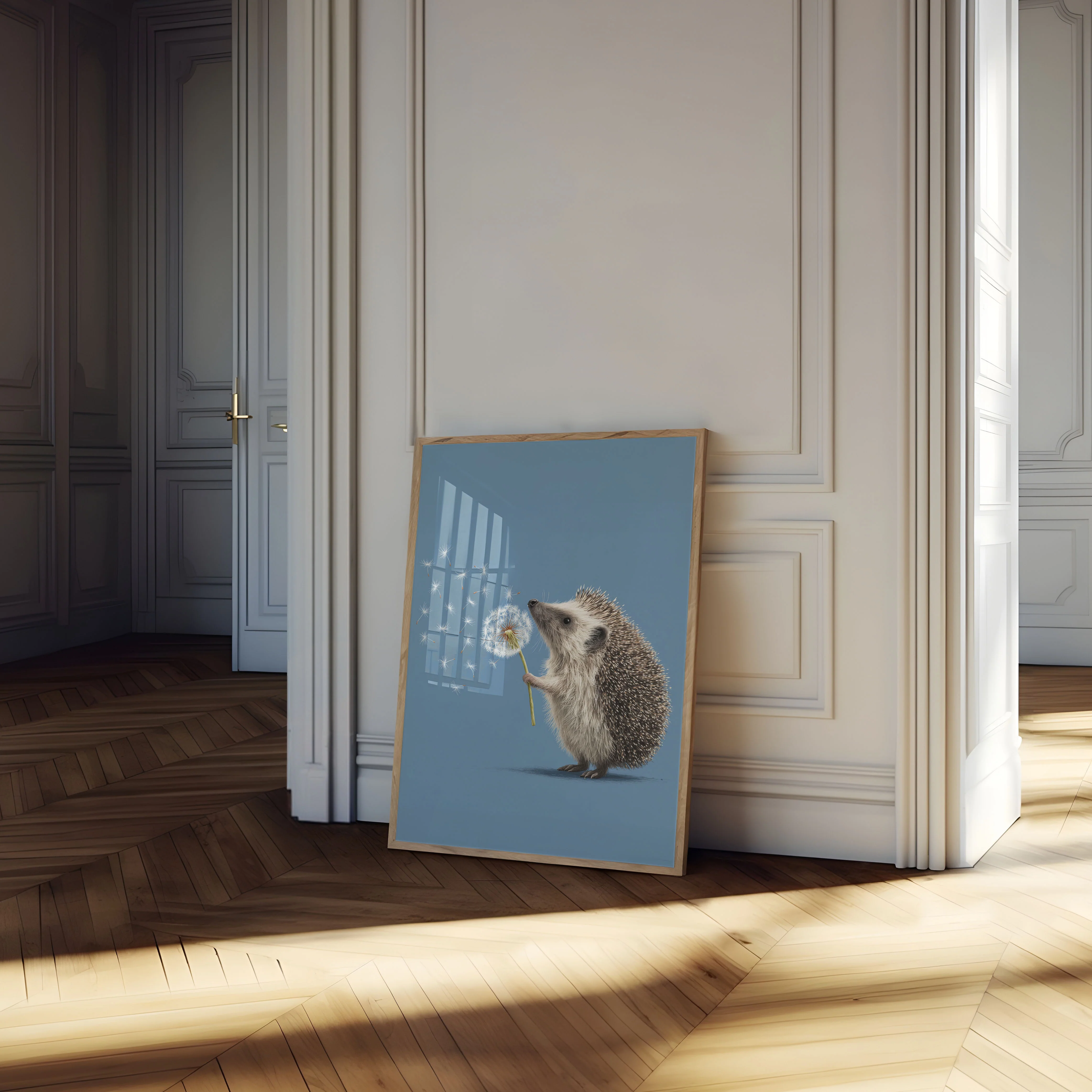 Cute Hedgehog Dandelion Poster - Image 4