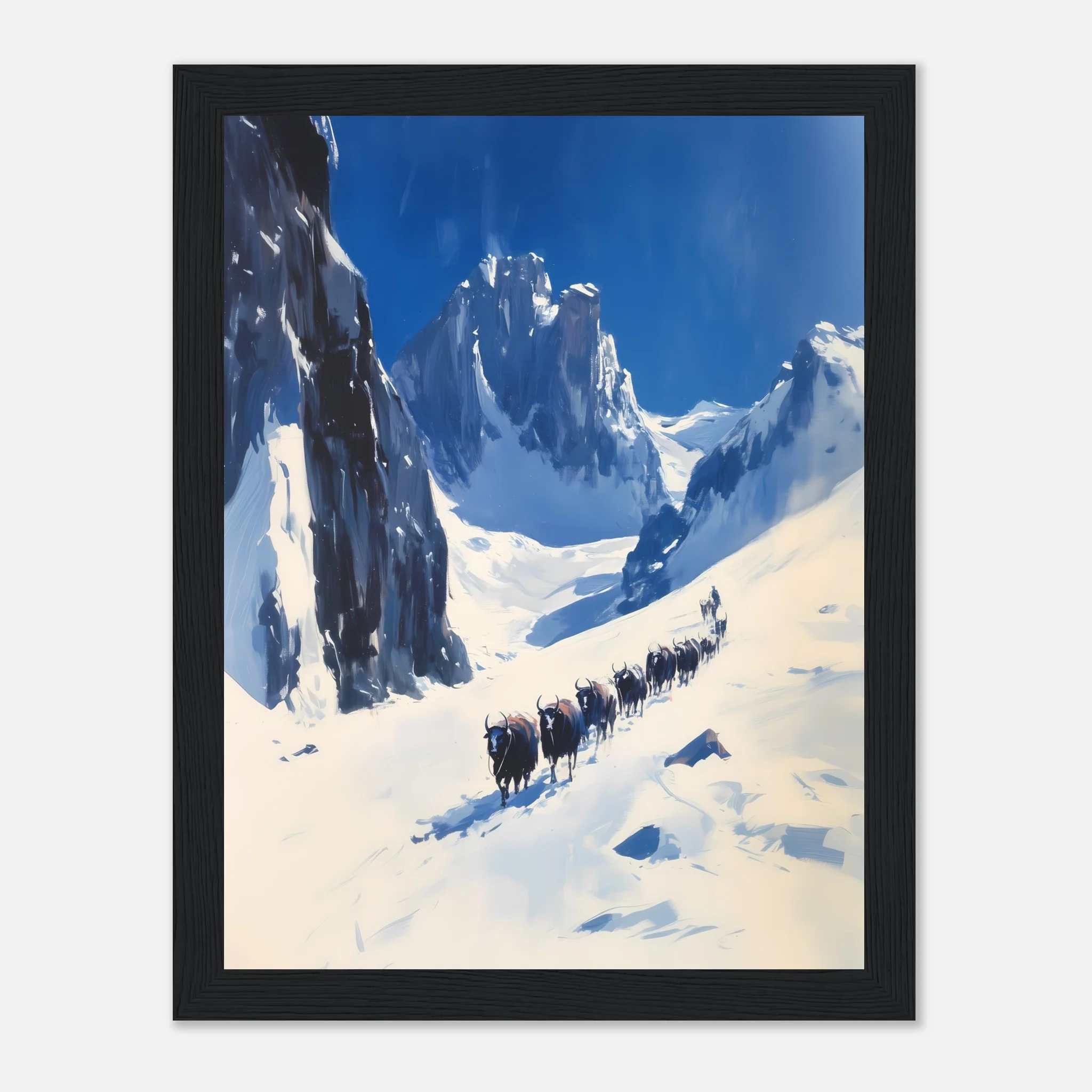 Yak Trail in the Winter Mountains - Image 10