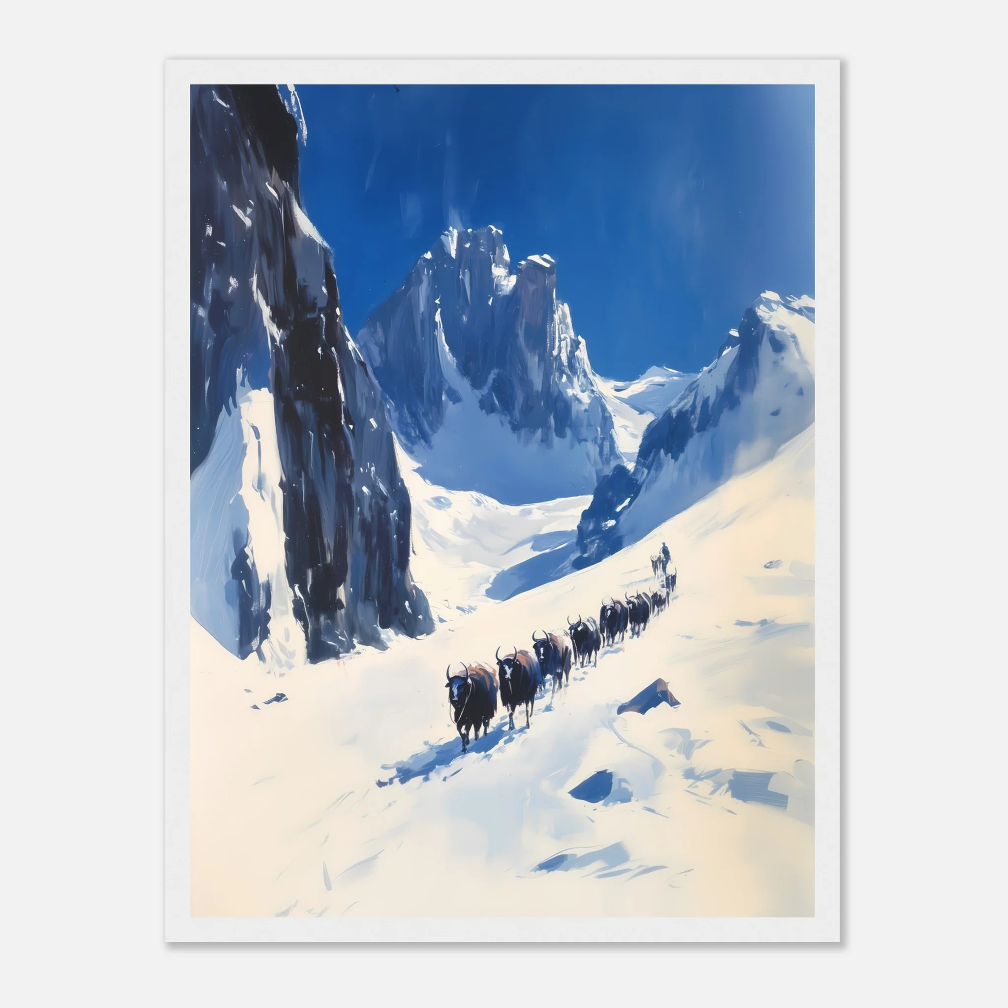 Yak Trail in the Winter Mountains - Image 12