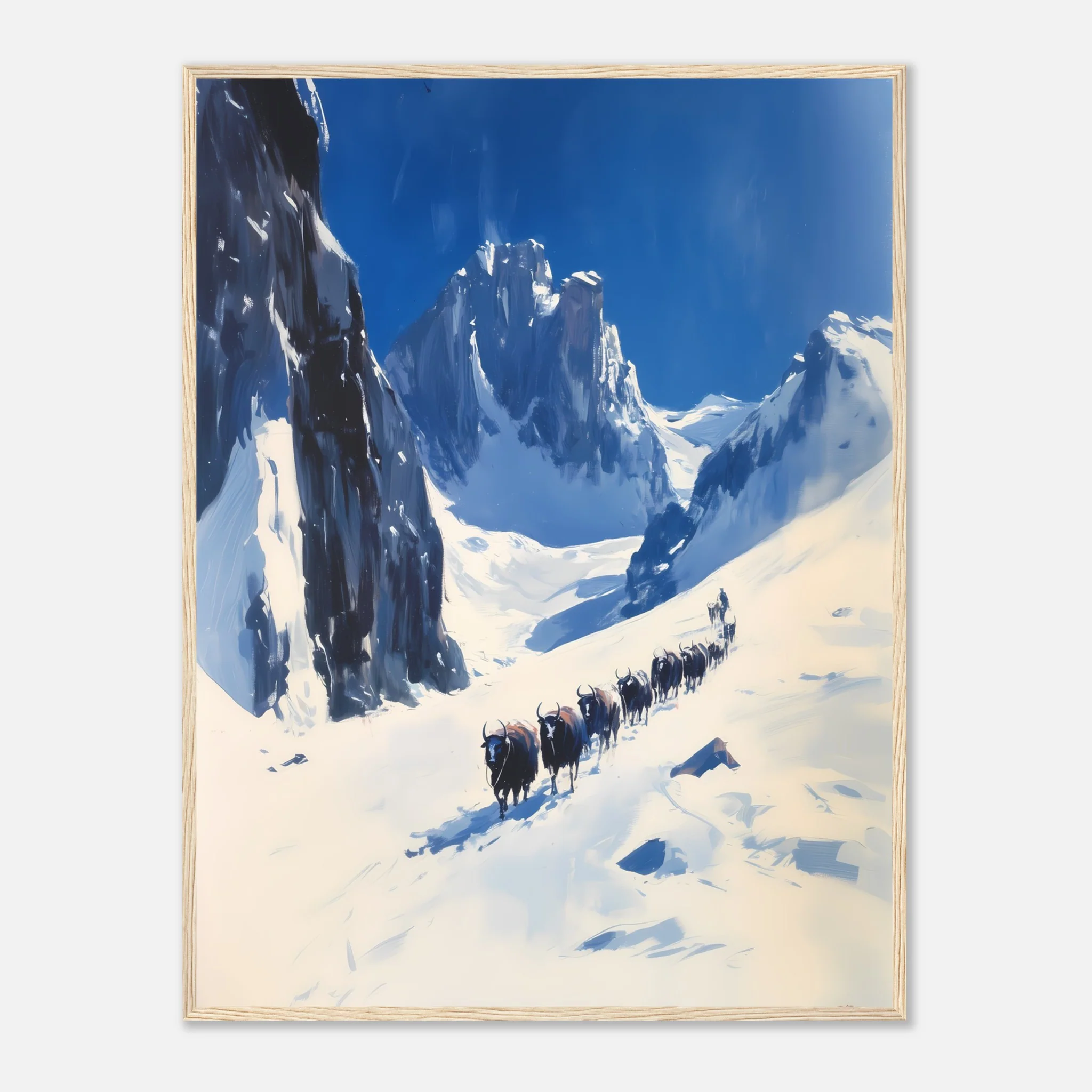 Yak Trail in the Winter Mountains - Image 21