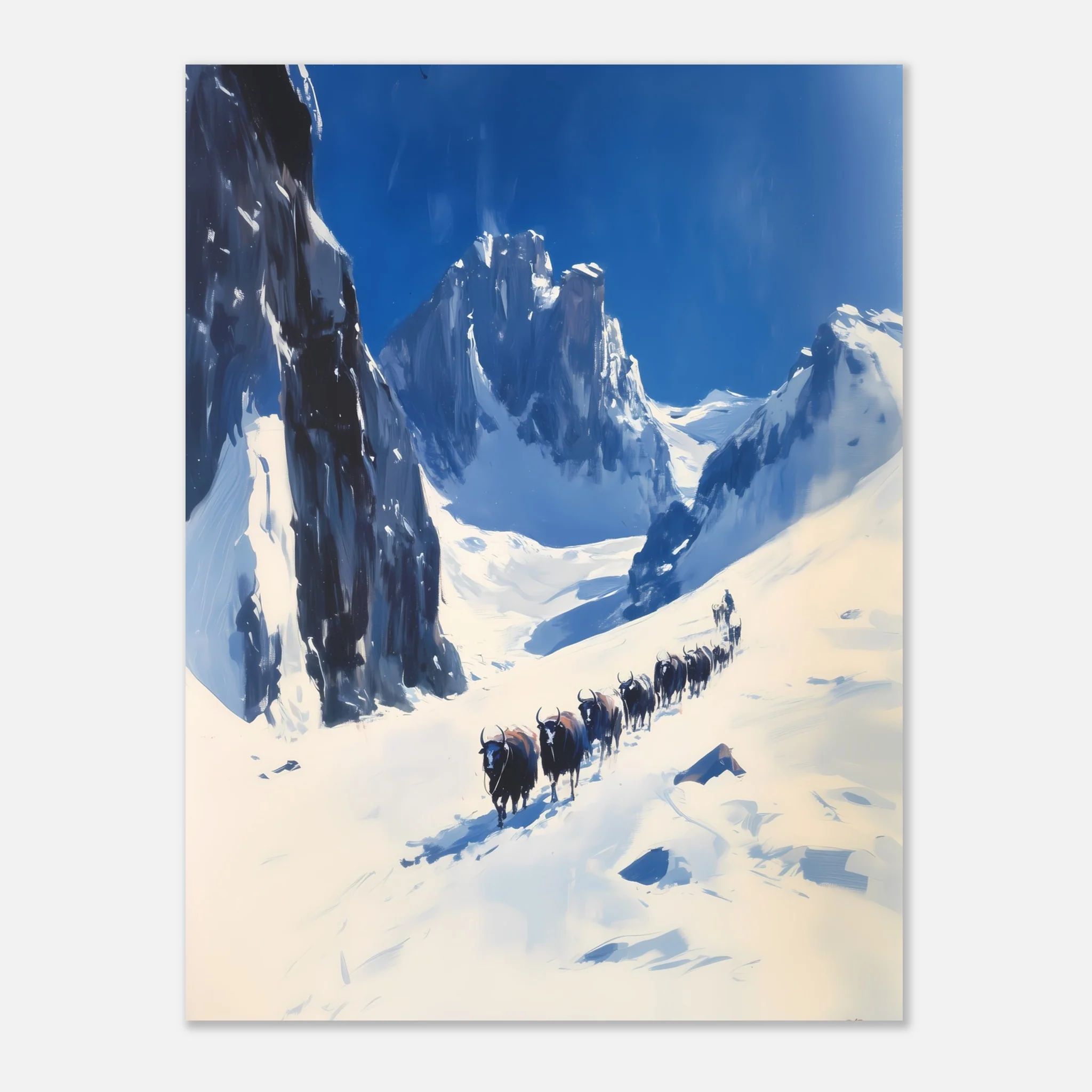 Yak Trail in the Winter Mountains - Image 27