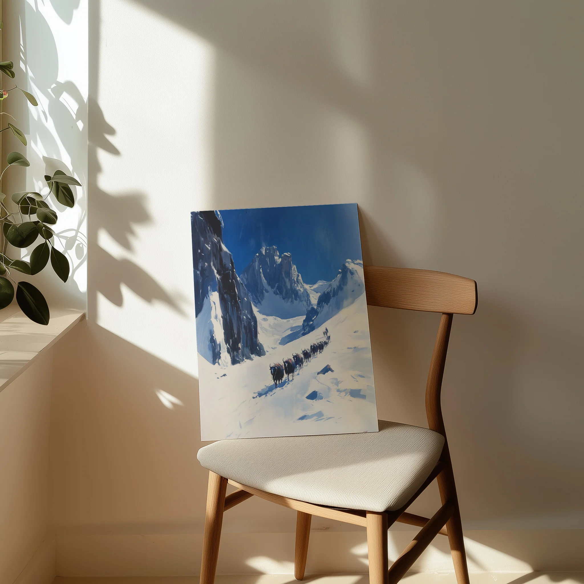 Yak Trail in the Winter Mountains - Image 3