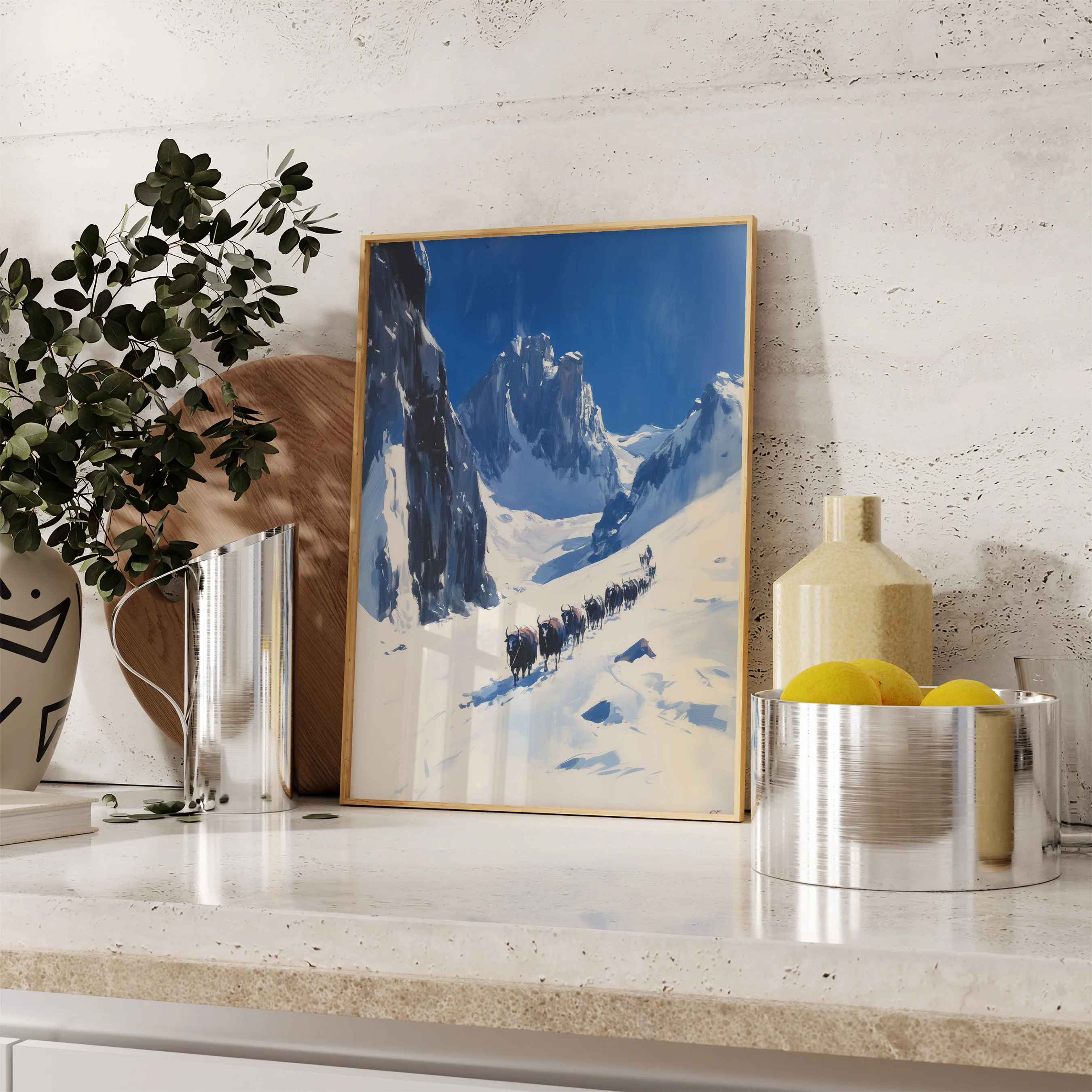 Yak Trail in the Winter Mountains - Image 4